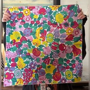 LUSH - "Happy Multicolor Blooms" - Knot Wrap/Scarf - EUC